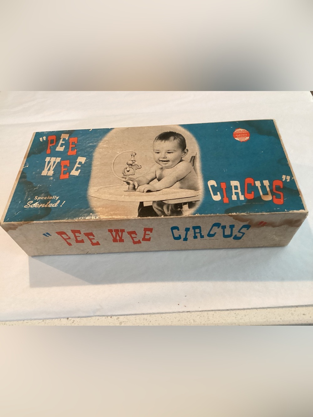 Vtg. PEE WEE CIRCUS Specially Scented Plastic Circus Carousel for crib